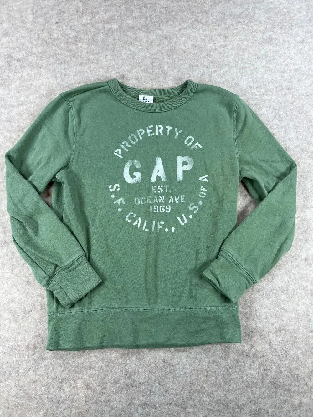 Gap Green Sweatshirt Boys Size Medium (8)